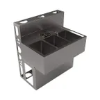 image of BK Resources UBB-21-336S Underbar Sink Units, 3 Compartment without Drainboard