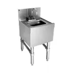 image of Eagle Group HS18-24 18" Free Standing Underbar Hand Sink Unit with Deck Mount Faucet 