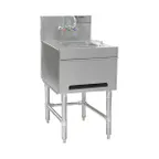 image of Eagle Group HSD18-24 18" Free Standing Underbar Hand Sink Unit with Soap & Towel Dispenser