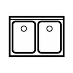 image of LaCrosse SD22 Underbar Sink Units, 2 Compartment without Drainboard