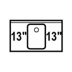 image of LaCrosse SK31C Underbar Sink Units, 1 Compartment with 2 Drainboards