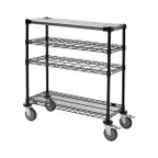 image of Quantum WRC-1448WSBK-1SS Wine Display / Worktable Cart - 48"W X 14"D X 40"H