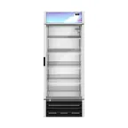image of Hoshizaki FM-23-HC - Silver 30" Glass Door Freezer, 20.7 cu ft, 5 Shelves, LED, R290, 78" H