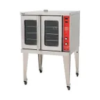 image of Migali C-CO1-SD-LP Single Deck Full Size LP Gas Convection Oven, (5) Pans, 46.000 BTU