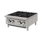 image of Migali C-HP-4B-24 24" Countertop Gas Hotplate w/ (4) Burners, Manual Controls, 100.000 BTU