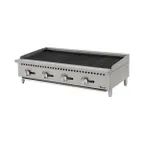 image of Migali C-RB48 48" Countertop Gas Radiant Charbroiler w/ (4) Burners, 140.000 BTU