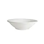 image of CAC China 101-32 Lincoln Fruit Dish – 3-1/2 Oz., 4-1/2" Dia., 1" H, Porcelain Bone White – 1 Dozen