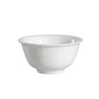 image of CAC China 101-63 Lincoln Rice Bowl, 6 Oz., 3-3/4" Dia. x 1-7/8" H, Bone White Dishwasher - Dozen