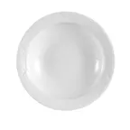 image of CAC China CRO-32 Corona Fruit Dish, 4-1/2" Dia, 1" H, 2 oz, Round Porcelain, White, Embossed- 1 Dozen