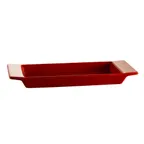 image of CACChina F-2S-R Fortune Tray – 8-4/5"L×3-1/2"W×3/4"H, Porcelain, Dishwasher/Oven/Microwave, 1 Dozen