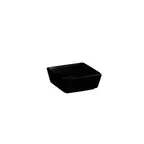 image of CAC China F-BW4-B Fortune Bowl Porc. Black Dishwasher Safe 5oz 3.5"L x 3.5"W x 1.625"H - Dozen