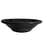 image of CACChina LV-11-BLK Las Vegas Fruit Bowl, 4-3/4" Dia., 4-3/4 oz., Round Stoneware, Black - Dozen