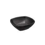 image of CAC China MLKC-B5-MK - 8oz Square Matte Black China Serving Bowl, 4-3/4" Dia × 1-5/8" H, 1 Dozen