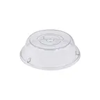image of CAC China PPCO-16 Plate Cover, 10" Dia. Round, Clear Polycarbonate, Stackable Servingware Accessory