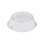 image of CACChina PPCO-21 Plate Cover – 12" Round, Clear Polycarbonate, Stackable, 12" Diameter