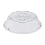image of CAC China PPCO-25 Plate Cover, 14" Round, Clear Polycarbonate, Stackable, 12-14" Size