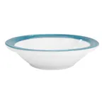 image of CAC China R-11-BLU Rainbow Fruit Dish, 4-3/4oz., 4-3/4" Dia., 1" H, Blue Ceramic Round Bowl - Dozen