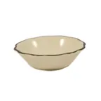 image of CAC China SC-11B Seville Fruit Dish, 5oz, 4-3/4" Dia, 1-3/8" H, Round, Black Band Ceramic, 1 Dozen