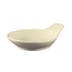 image of CAC China SOH-43 Soho Fruit Bowl, 4oz, 6" L x 5-1/4" W x 1-1/4" H, Round, Ceramic, White - Dozen