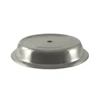 image of CAC China SPCO-21 Plate Cover, 12-5/8" Dia X 2" H, Round, Stainless Steel, Silver - Dozen