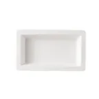 image of CAC China TSP-16 Tray, 20oz, 10" x 6" x 1-1/2" Porcelain White, Dishwasher Oven Safe - Dozen