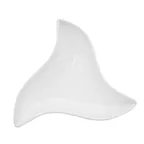 image of CAC China TUP-W3 Triumph Bowl – 6 Oz, 6" L x 6" W x 1-3/4" H, Triangular Porcelain, White – 1 Dozen