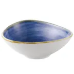 image of CAC China TUS-TB5-BLU - Starry Night Blue Porcelain Bowl, 6 Oz, 4-3/4" x 4-3/8" x 1-3/4", 1 Dozen