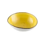 image of CACChina TUS-TB5-SFL 6 Oz Porcelain Bowl, 4-3/4"x4-3/8"x1-3/4", Sunflower, Dishwasher Safe - Dozen