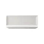 image of CAC China VCT-413 Victoria Tray, Rectangular 11½" L x 3⅞" W x ¾" H Porcelain Bone White - Dozen