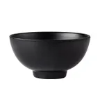 image of CACChina XBRW-65 Brunswick Bowl, 8oz, 4-1/2" Dia, 2-3/8" H, Round, Matte Black China - Dozen