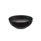 image of CAC China XBRW-BL5 Brunswick Bowl – 8oz, 4-1/2" Dia × 1-5/8" H, Matte Black China Bowl - Dozen
