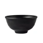image of CAC China XCTN-63 Centennial Bowl, 4.5oz, 3-3/4" Dia × 1-7/8" H, Round, Matte Black, China, 1 Dozen