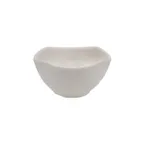 image of CACChina XSHL-Q4B Seashell Bowl – 7oz, 4"W x 4"D x 2"H, Square, White, Serving China – 1 Dozen