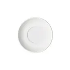 image of Winco BSC-4 Birkhall Round Porcelain Saucer, 4" Diameter, White, Rolled Edge - 1 Dozen