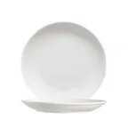 image of CACChina 101-16C Lincoln Plate, 10" Dia x 1-1/4" H Round Coupe Rim, Bone White Porcelain - Dozen