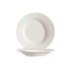 image of CAC China 101-3 Lincoln Soup Plate, 10 Oz., 9" dia. x 1-1/2"H, Round, Porcelain, Bone White - Dozen