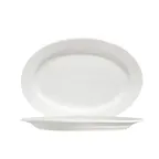 image of CACChina 101-33 White Oval Porcelain Platter 7-1/4" x 5" x 5/8", Dishwasher Safe - Dozen