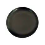 image of CAC China 666-21-BLK Plate, 12" Dia. x 1-1/2" H, Round Coupe Rim, Stoneware, Black Glaze - Dozen