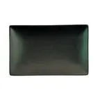 image of CAC China 666-33-BLK Platter, 5"L x 3-1/2"W x 1"H, Stoneware, Black, Dishwasher Safe - Dozen