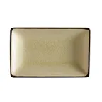 image of CAC China 666-34-W Style Platter, 8-1/2"L x 5-1/2"W x 1-1/4"H, Creamy White Stoneware, Safe - Dozen