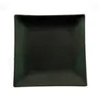image of CAC China 666-5-BLK Japanese Style Square Plate, 5"x5"x1", Ceramic, Black Non‑Glare, 1 Dozen