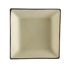image of CAC China 666-5-W Japanese Square Plate 5"x5"x1", Creamy White Stoneware, Dishwasher Safe - Dozen