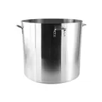 image of CACChina A2SP-6-120H Stock Pot, 120 Qt., Aluminum, 6 mm Thick, Riveted Handles, NSF Certified