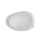 image of CACChina ART-41 Art Platter, 13-3/4" x 9-1/8" x 7/8", White Porcelain, DW/O/MW Safe - Dozen