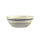 image of CAC China BLU-15 - Blue Line Nappie, 12-1/2 oz, 5-5/8" dia x 2" H, Ceramic, Blue Band - Dozen
