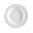 image of CAC China BST-3 Boston Soup Plate – 10oz, 9" Dia, 1-1/2" H, Embossed, White Porcelain – 1 Dozen