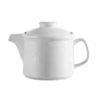 image of CACChina BST-TP Boston Teapot, 15 oz, 6-1/4" L x 4" W x 4-1/4" H, Porcelain, Embossed, Lid - Dozen
