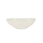 image of CACChina COL-EG8 - Bone White Porcelain Oval Salad Bowl, 8" L x 5-5/8" W x 2-1/2" H, 16 oz, 1 Dozen