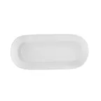 image of CAC China CTY-88 Platter 12" L x 5-1/2" W x 1" H Porcelain Dishwasher/Oven/Microwave Safe - Dozen