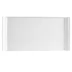 image of CAC China DYN-30 Dynasty Platter 5"L x 2-7/8"W x 1/2"H Porcelain Bone White Dishwasher - Dozen